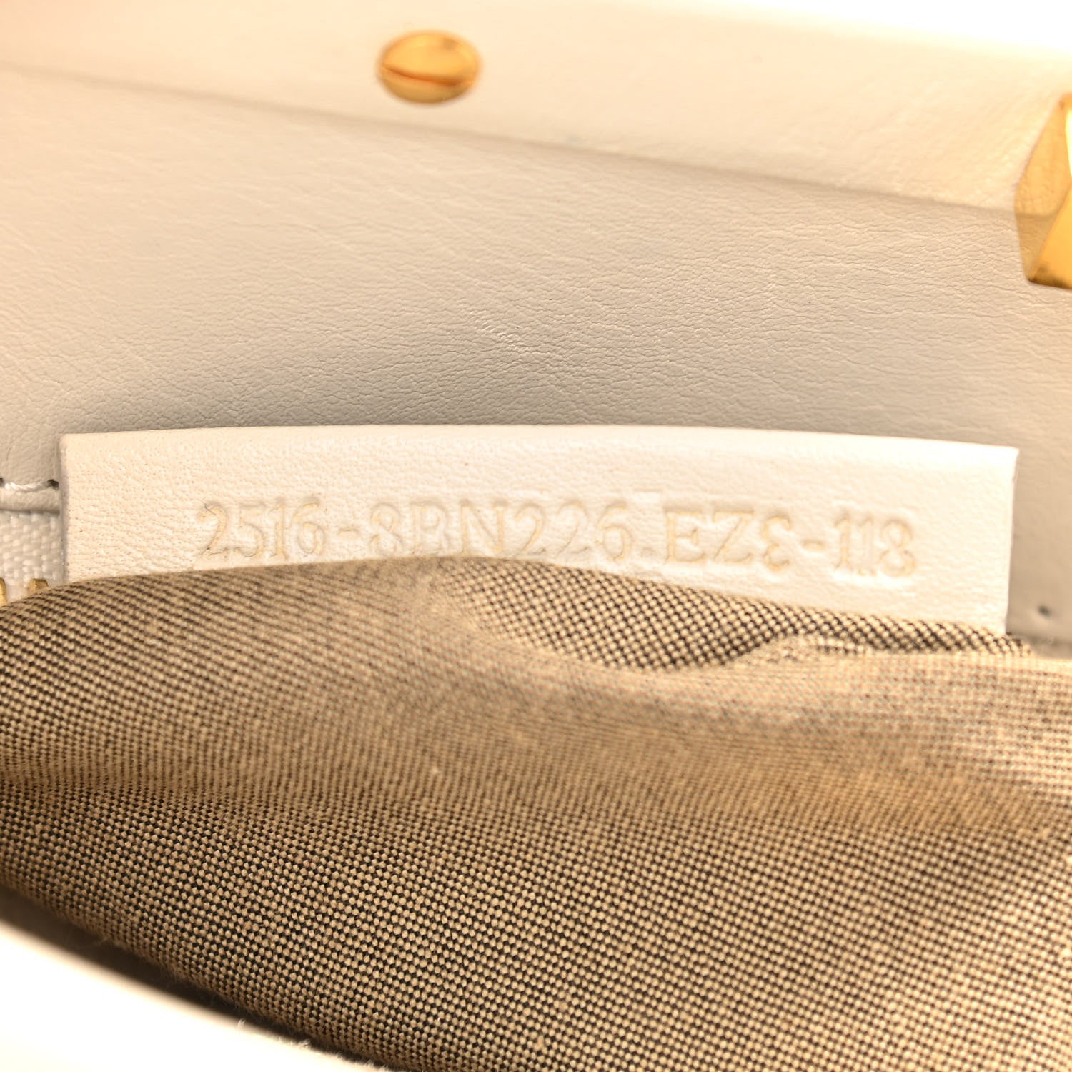 Fendi Nappa Medium Peekaboo Iconic Satchel White 8 of 13