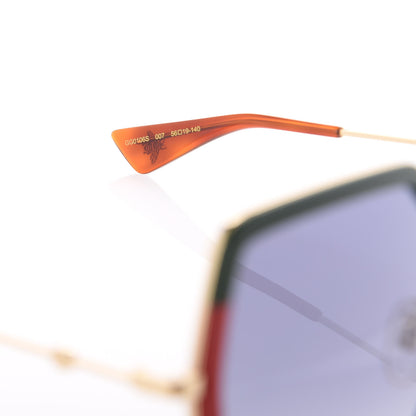 Gucci Square Frame Web GG0106S Sunglasses Tortoise 5 of 7