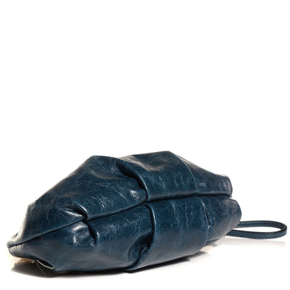Prada Vitello Shine Wristlet Clutch Denim 4 of 11
