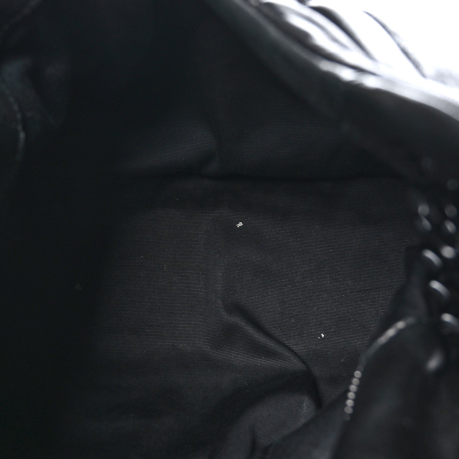 Saint Laurent Lambskin Quilted Monogram Monochrome Medium Loulou Puffer Chain Satchel Black 5 of 11