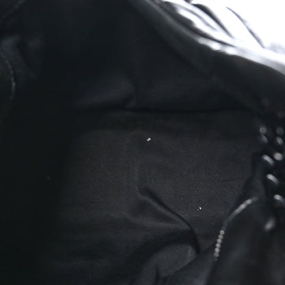 Saint Laurent Lambskin Quilted Monogram Monochrome Medium Loulou Puffer Chain Satchel Black 5 of 11