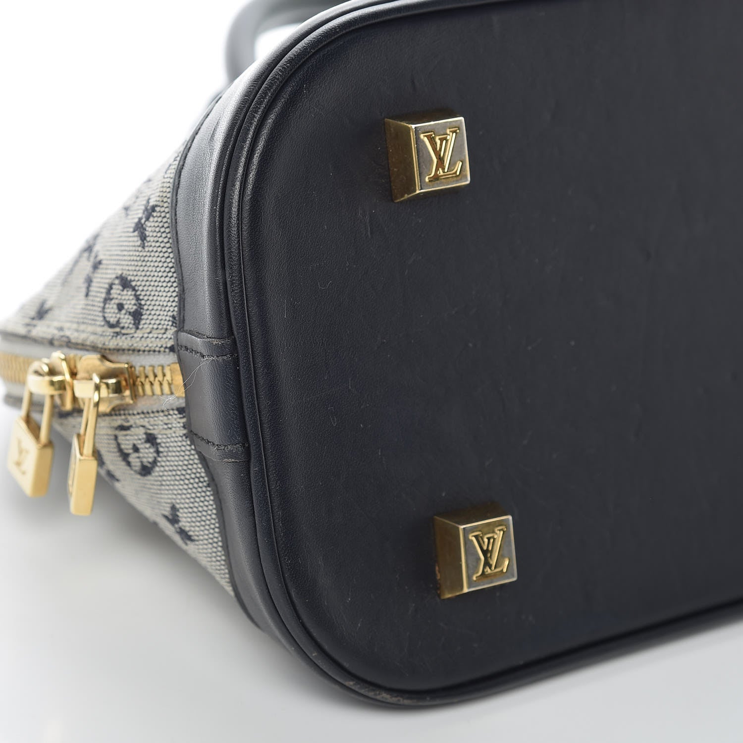 Louis Vuitton Mini Monogram Alma Long Blue 13 of 24