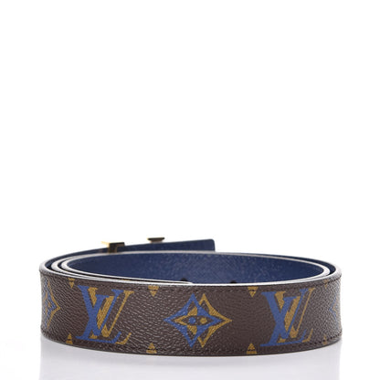 Louis Vuitton Calfskin Rainbow Monogram 30mm LV Initiales Reversible Belt 80 32 3 of 7