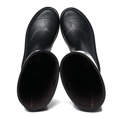 Chanel Caoutchouk CC High Boots 40 Black 2 of 9