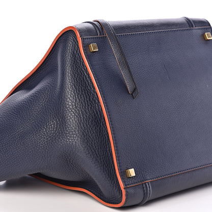 Celine Baby Grained Calfskin Medium Phantom Luggage Midnight 7 of 8