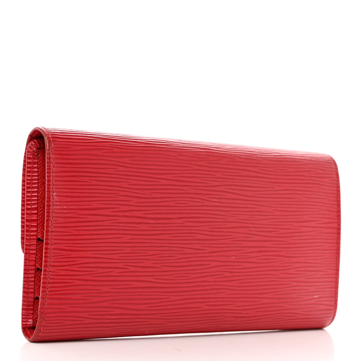 Louis Vuitton Epi Porte Tresor International Wallet Castillan Red 3 of 14