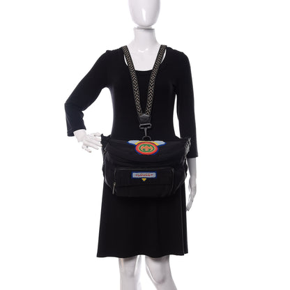 Gucci Nylon 80s Logo Patch Belt Bag Black 2 of 11