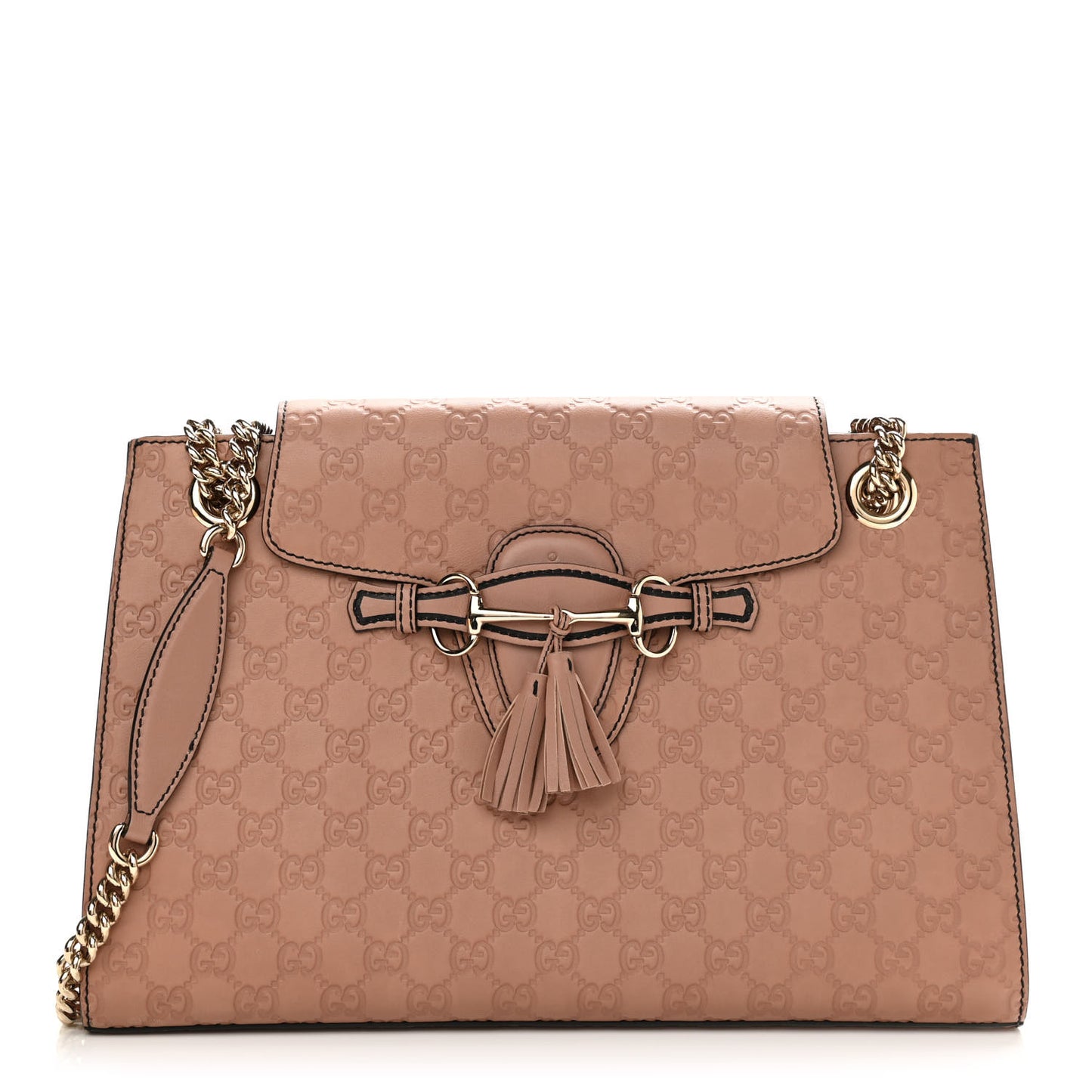 Guccissima Large Emily Chain Shoulder Bag Camelia