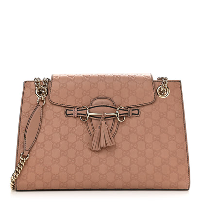 Gucci Guccissima Large Emily Chain Shoulder Bag Camelia 1 of 25