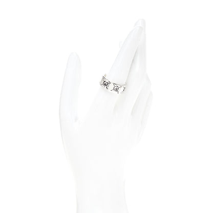 Gucci Sterling Silver GucciGhost Hamlet Skull Ring 58 8.5 2 of 6