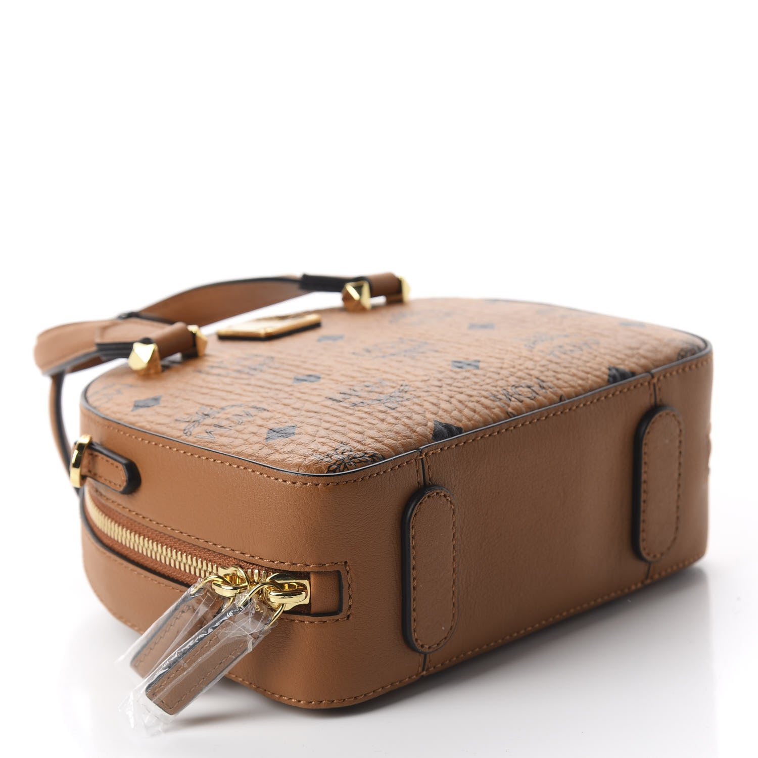 MCM Visetos Mini Essential Crossbody Cognac 3 of 8