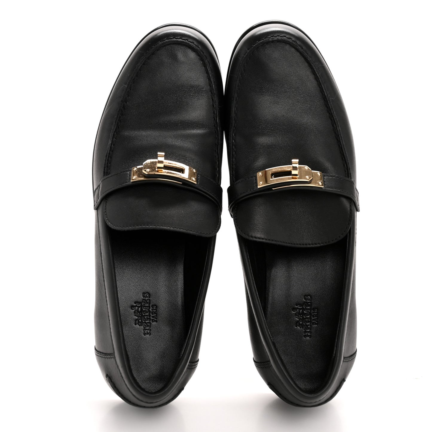 Calfskin Womens Destin Loafers 39 Black