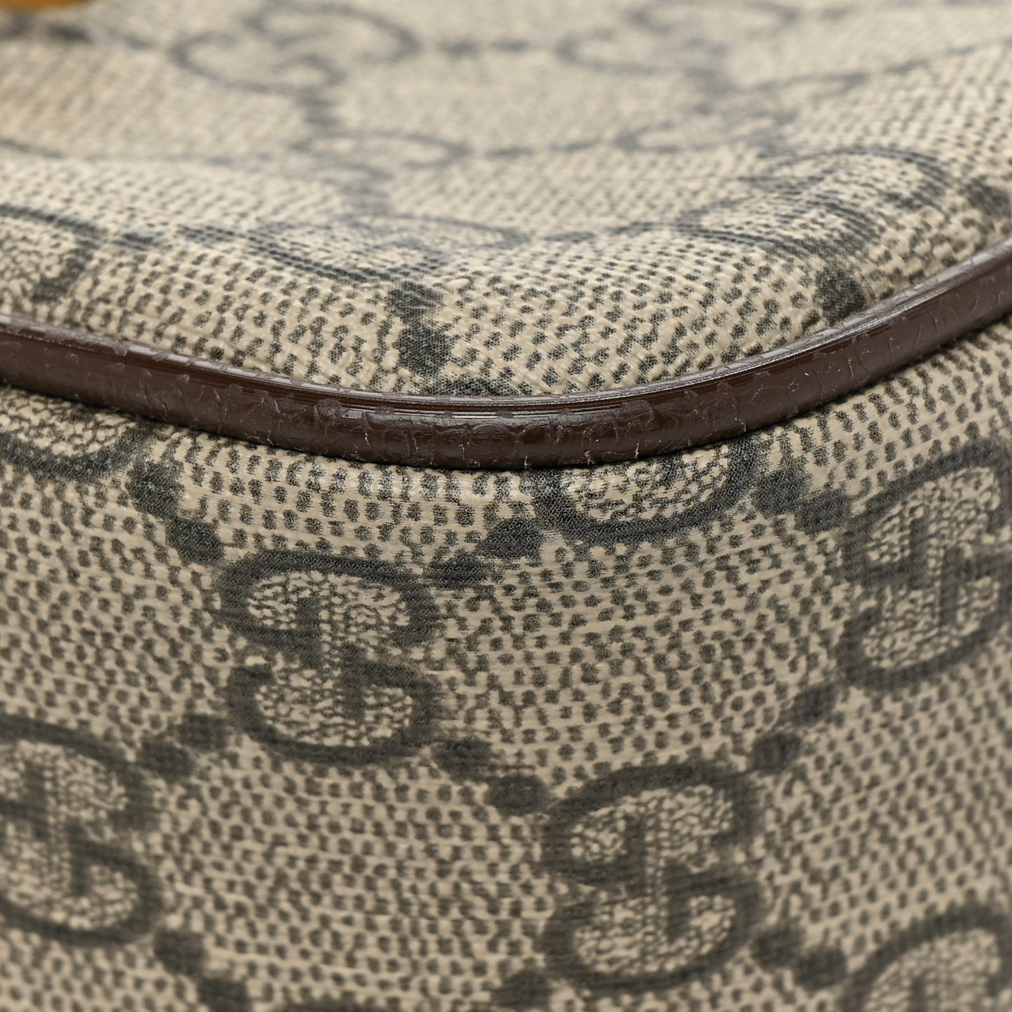 Soft GG Supreme Monogram Medium Ophidia Belt Bag Dark Brown