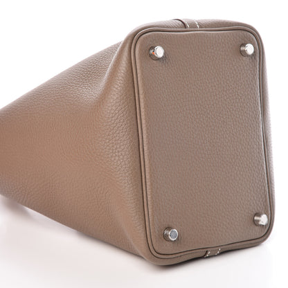 Hermes Taurillon Clemence Picotin Lock 18 PM Etoupe 9 of 11