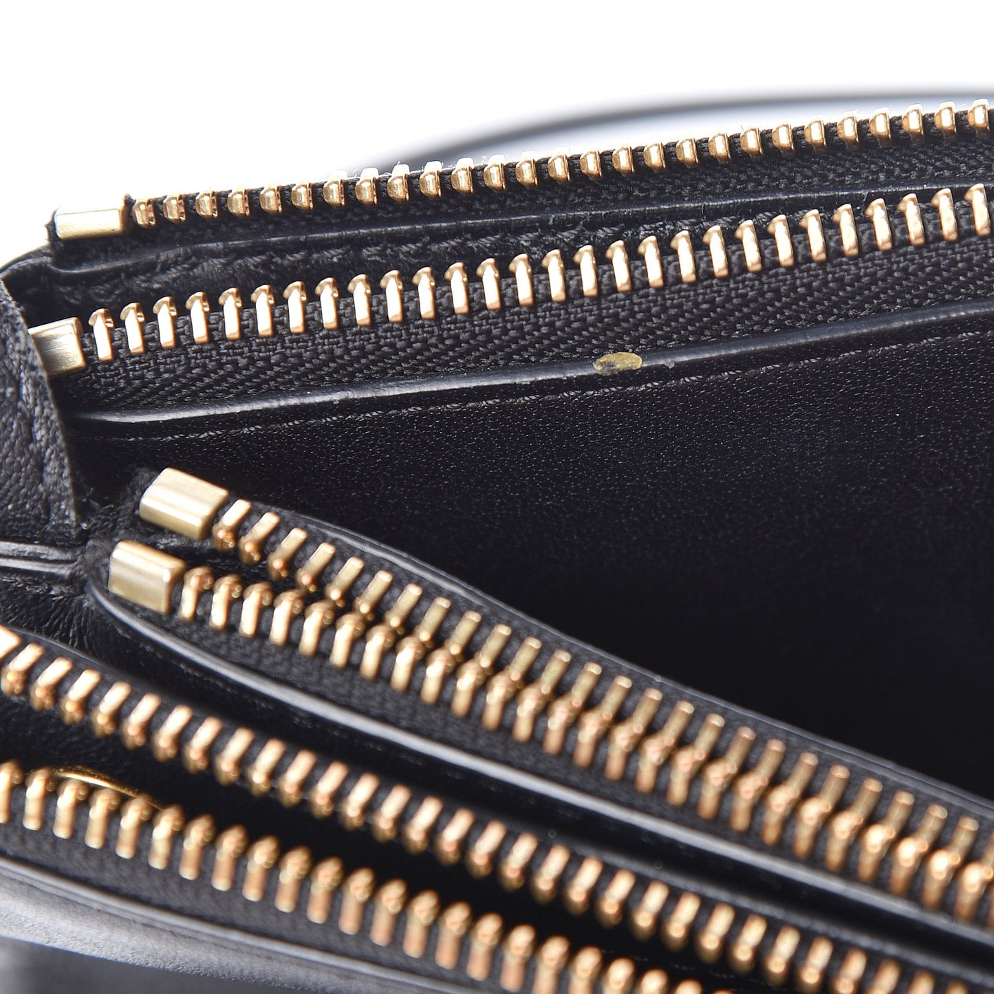 Lambskin Small Trio Crossbody Bag Black