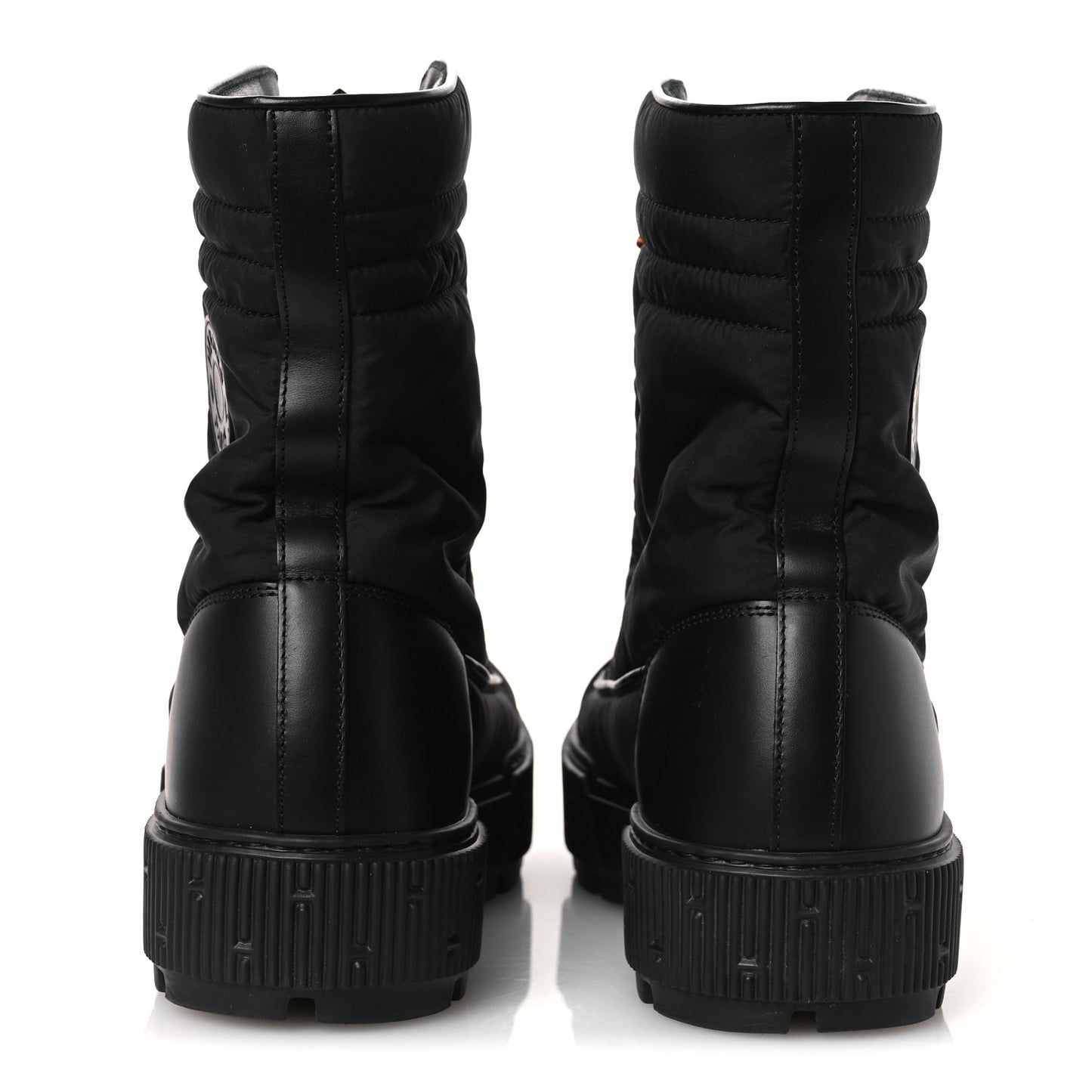 Calfskin Parachute Fresh Ankle Boots 40.5 Black