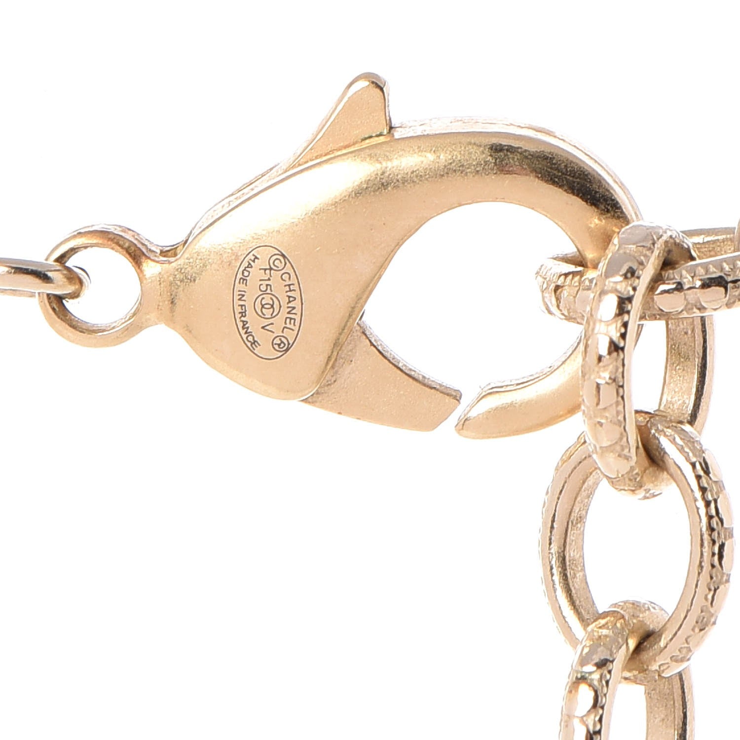 Chanel Graduated Pearl Studded CC Long Necklace Gold 5 of 6