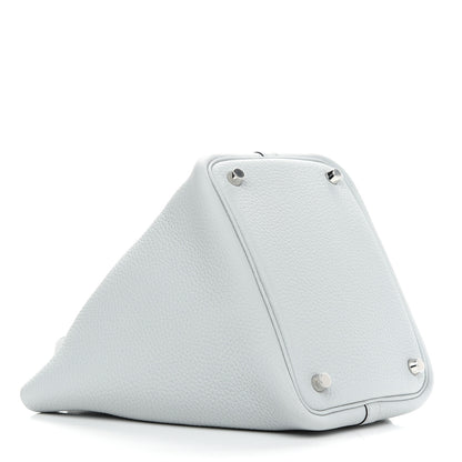 Hermes Taurillon Clemence Picotin Lock 18 PM Bleu Pale 4 of 9