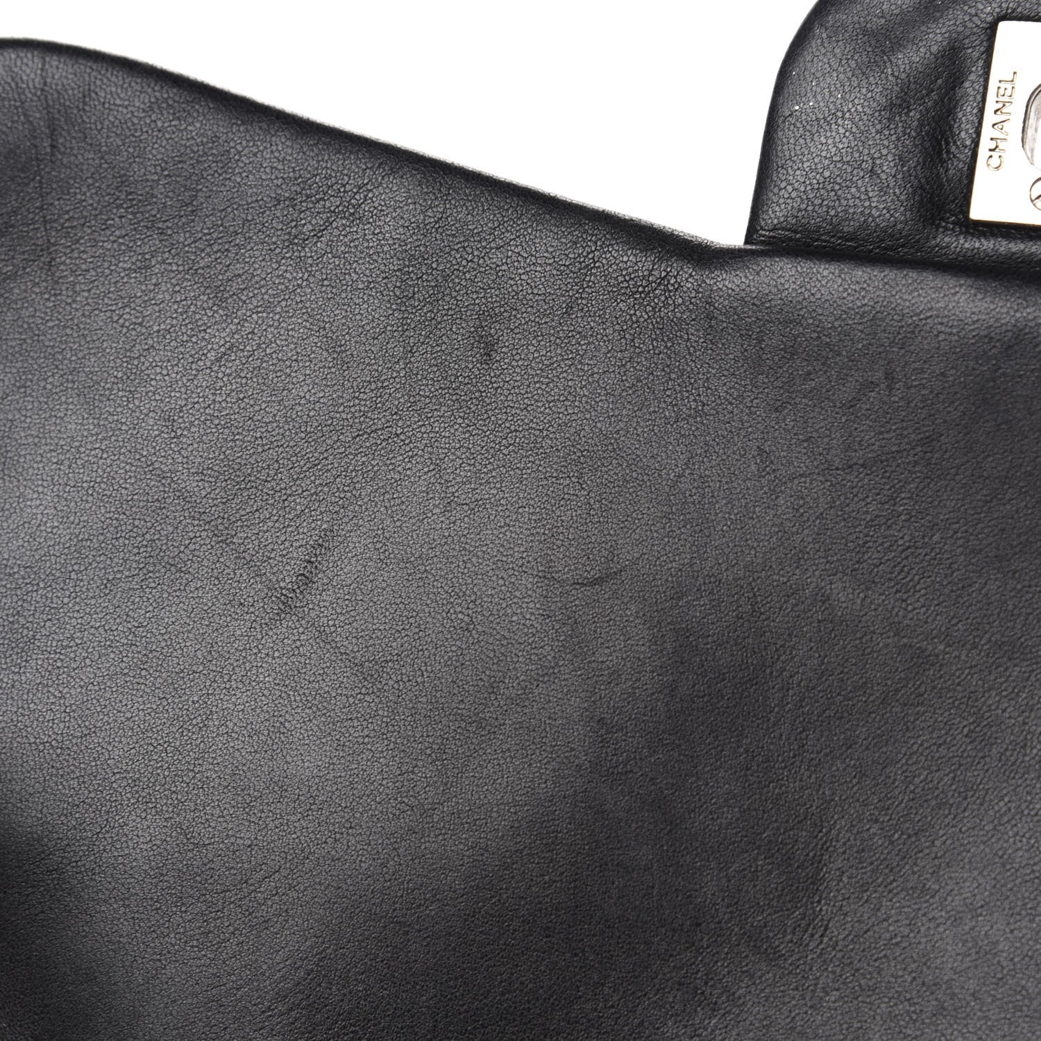 Chanel Lambskin Quilted Jumbo Single Flap Black 9 of 12