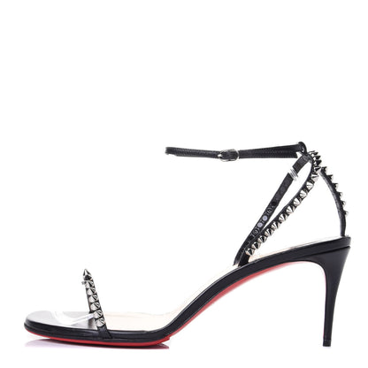 Christian Louboutin Kid Spiked So Me 70 Sandals 40 Black 1 of 10