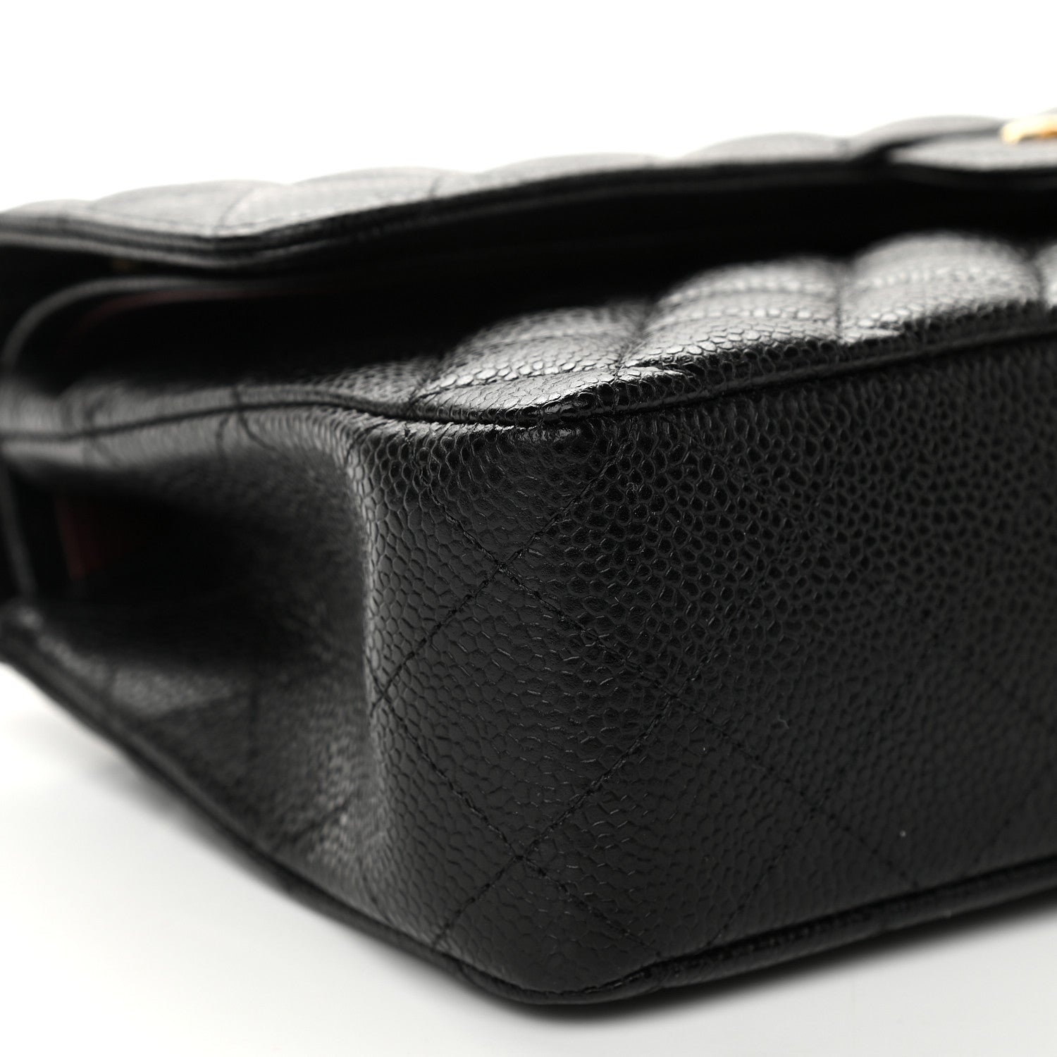 Chanel Caviar Quilted Medium Double Flap Black 8 of 9