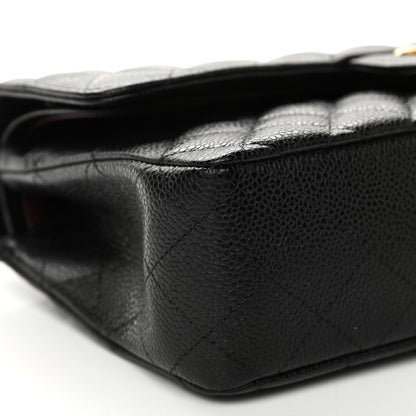 Chanel Caviar Quilted Medium Double Flap Black 8 of 9