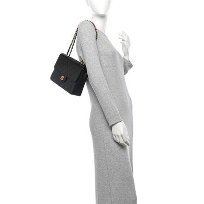 Chanel Lambskin Quilted Medium Single Flap Black 2 of 12