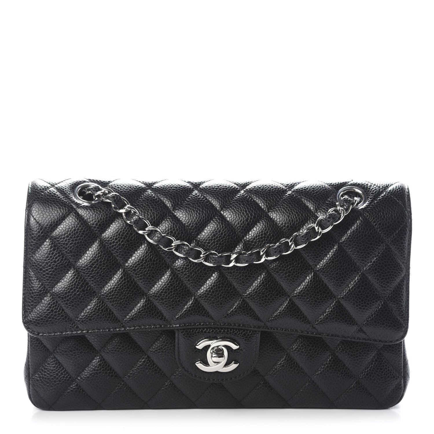 Chanel Caviar Quilted Medium Double Flap Black 1 of 9