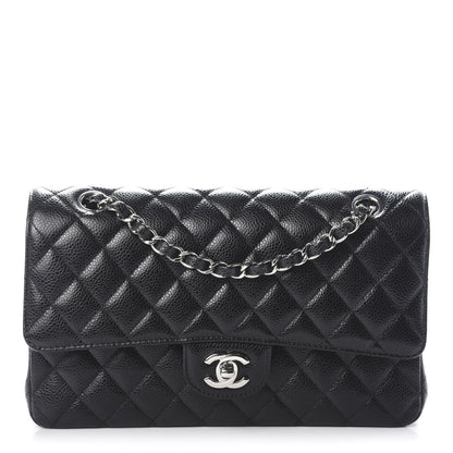 Chanel Caviar Quilted Medium Double Flap Black 1 of 9