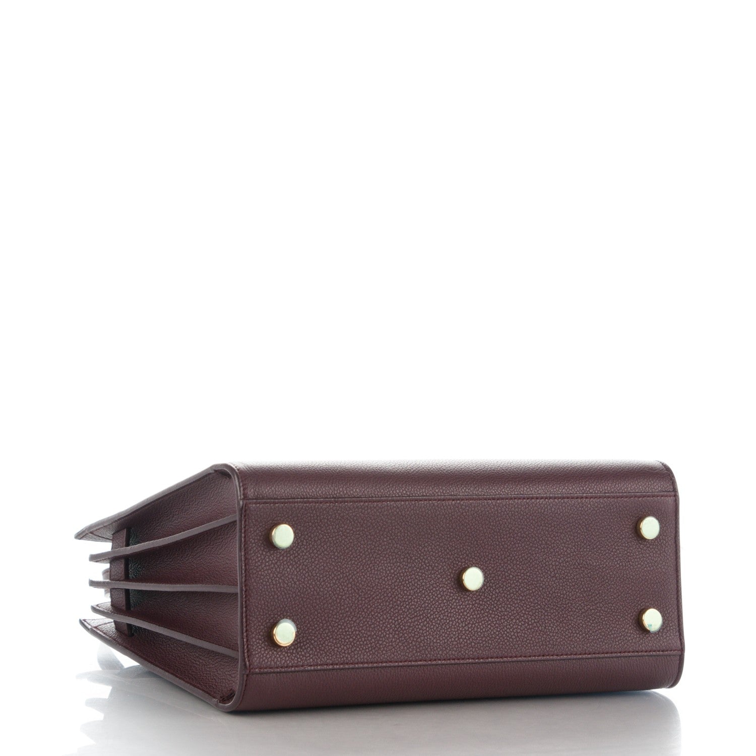 Saint Laurent Grained Calfskin Baby Sac De Jour Bordeaux 4 of 7
