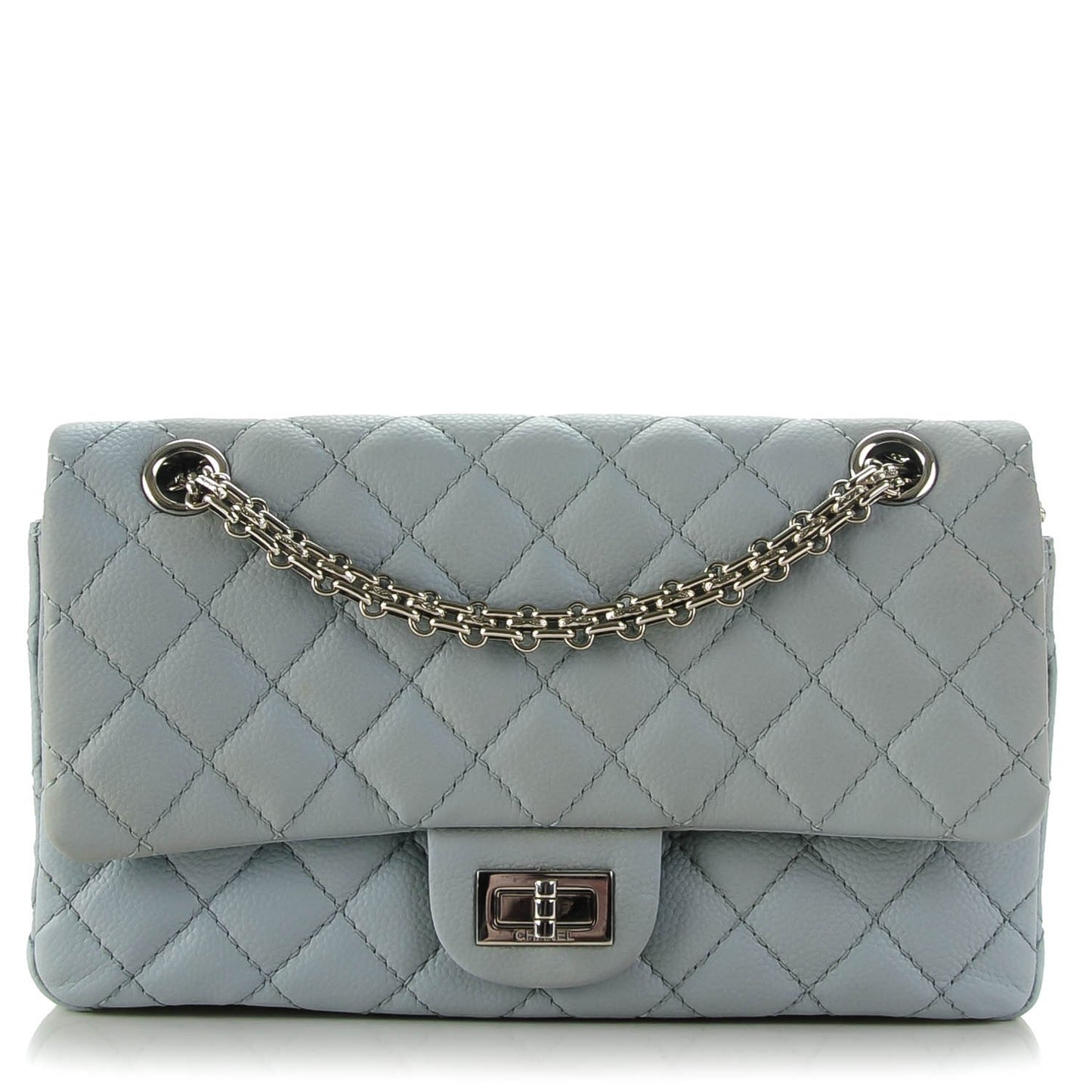Caviar Quilted 2.55 Reissue Flap 225 Light Blue