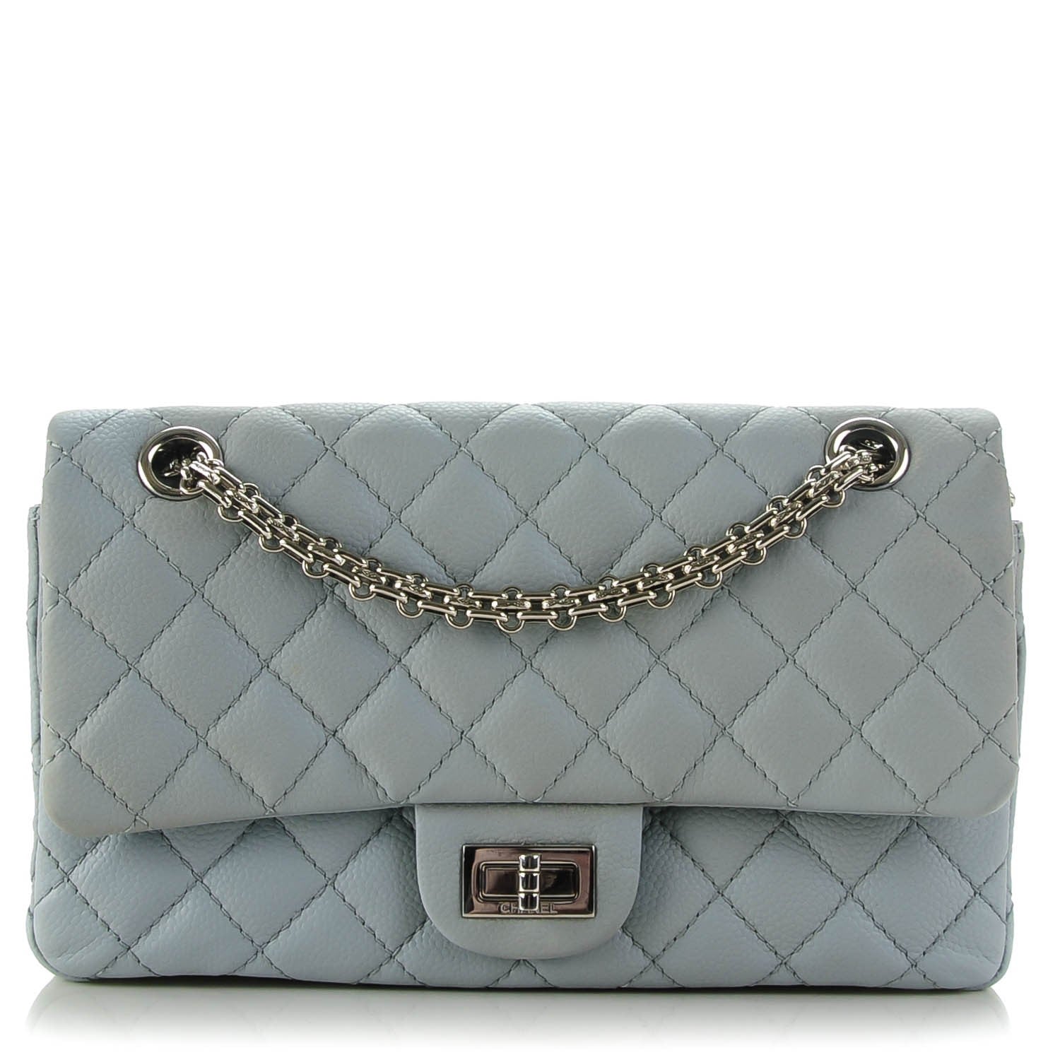 Chanel Caviar Quilted 2.55 Reissue Flap 225 Light Blue 1 of 9