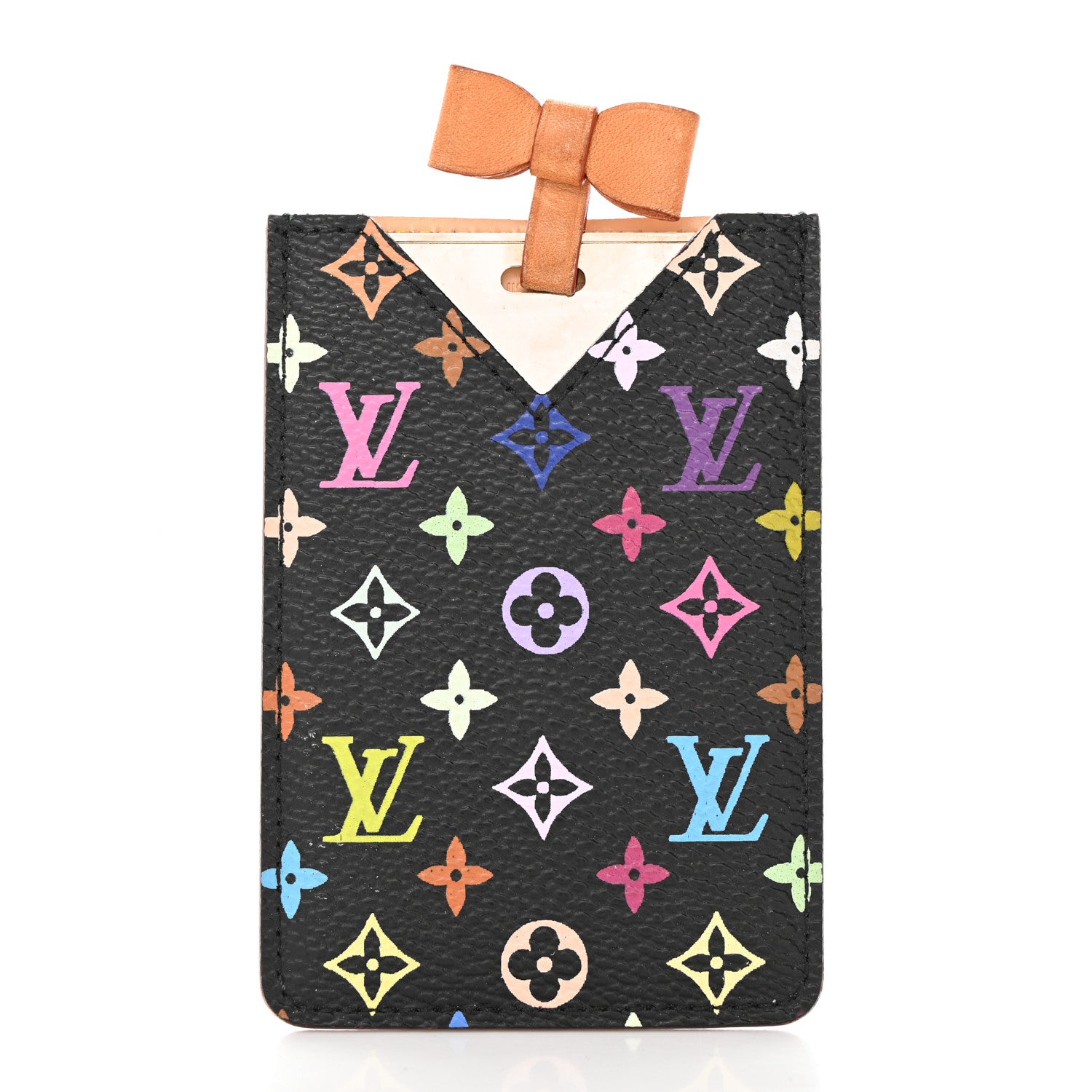 Louis Vuitton Monogram Multicolor Mirror and Case Pouch Black 2 of 7