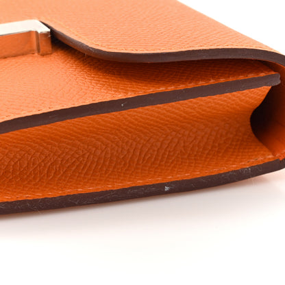Hermes Epsom Constance Slim Wallet Orange 10 of 13