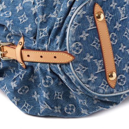 Louis Vuitton Denim Mahina XL Blue 6 of 8
