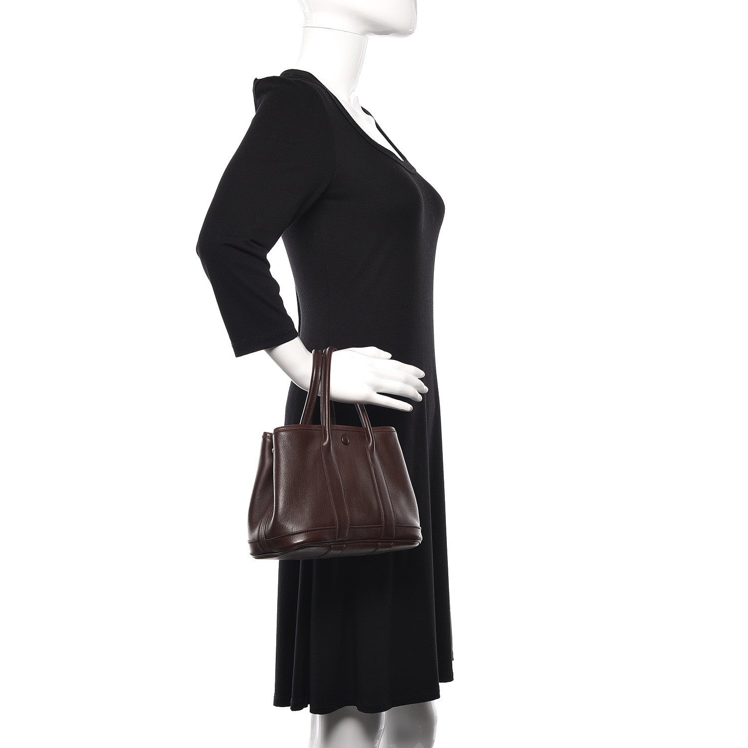 Hermes Swift Bolduc Twilly Garden Party TTPM Chocolate 2 of 11