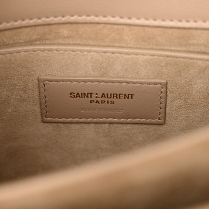 Saint Laurent Calfskin Medium Monogram Sunset Dark Beige 6 of 13