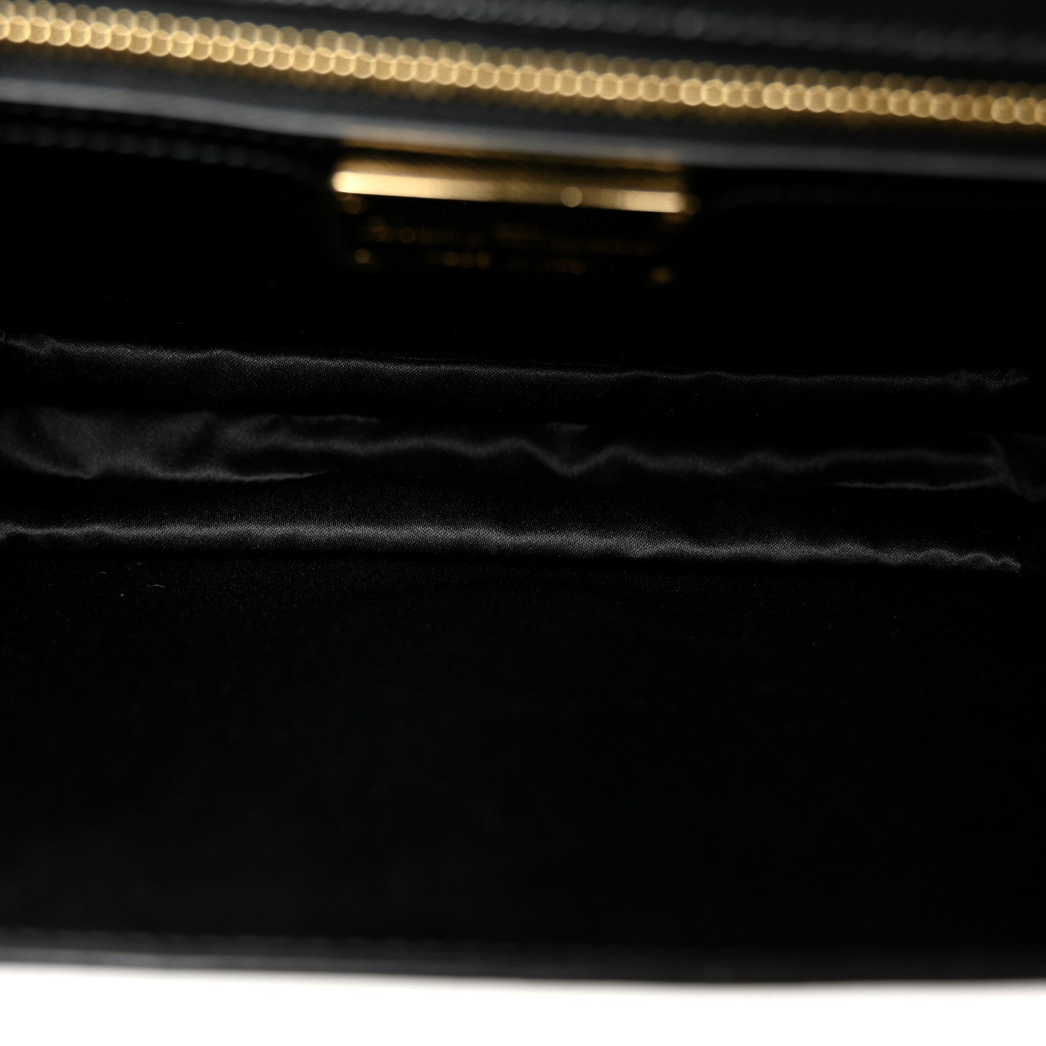Salvatore Ferragamo Printed Calfskin Vara Bow Chain Flap Crossbody Black 5 of 10