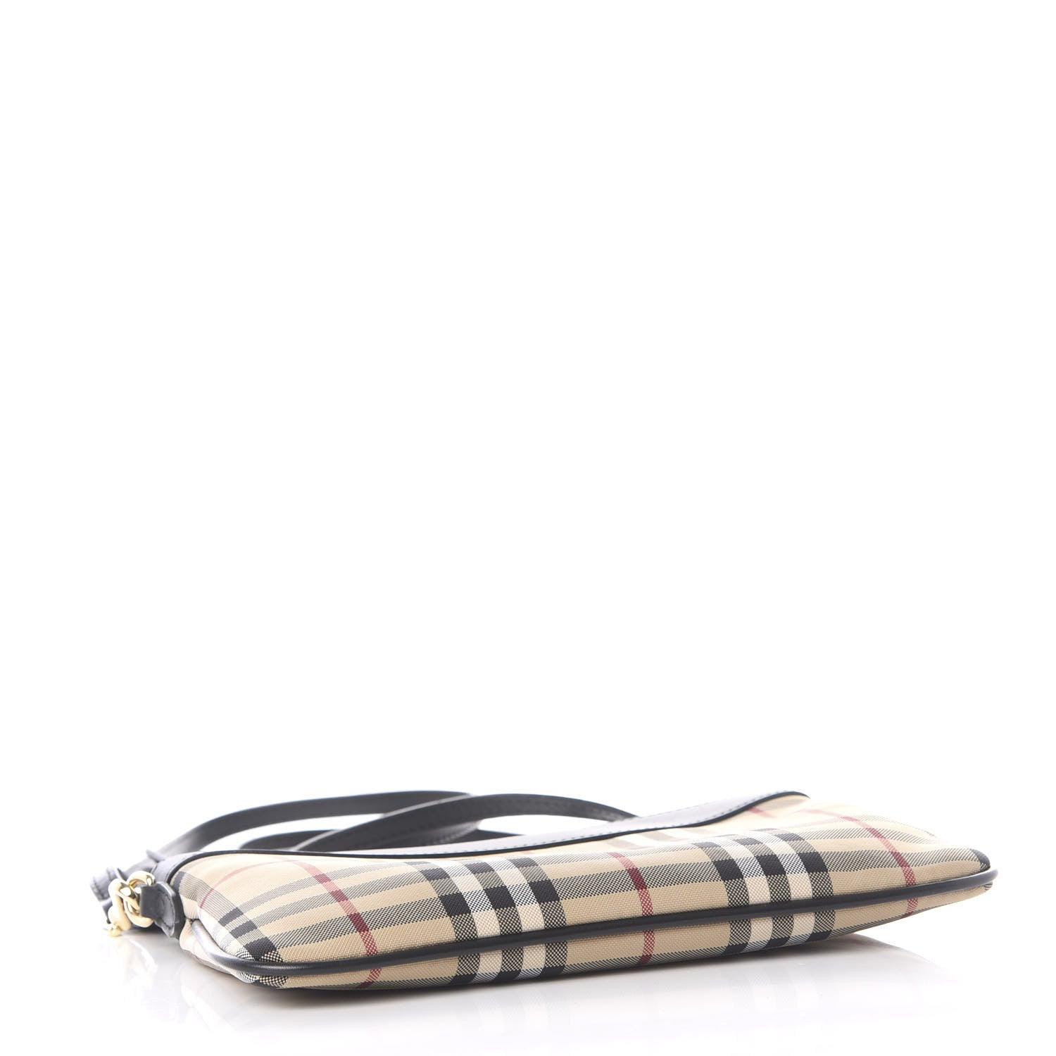 Burberry Horseferry Check Peyton Crossbody Clutch Bag Black 3 of 11