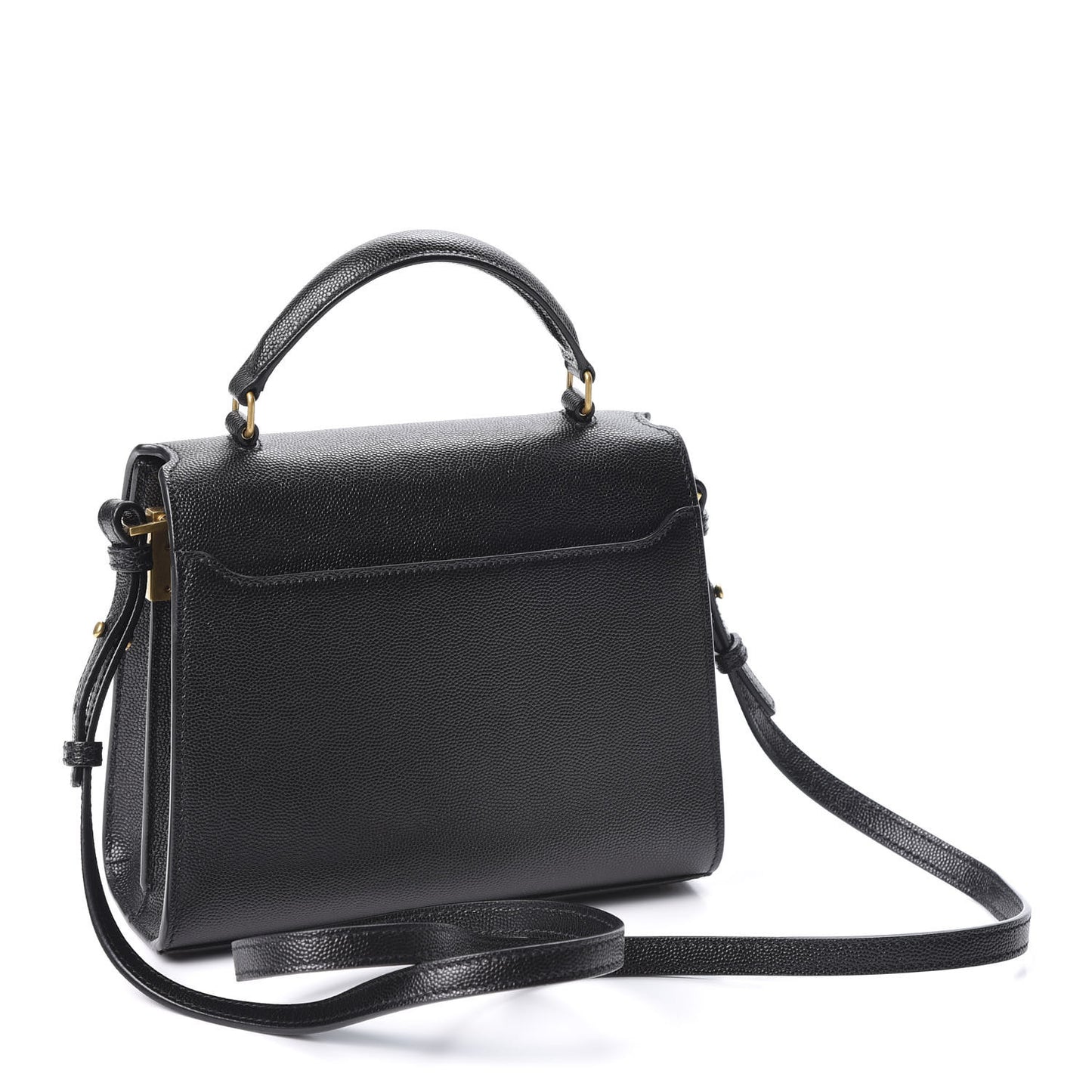 Grain de Poudre Mini Classic Monogram Cassandra Top Handle Black