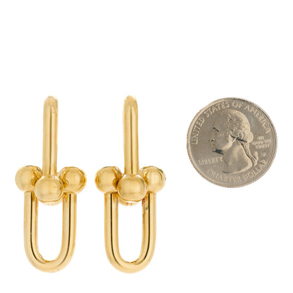 Tiffany 18K Yellow Gold Extra Large HardWear Link Earrings 2 of 4