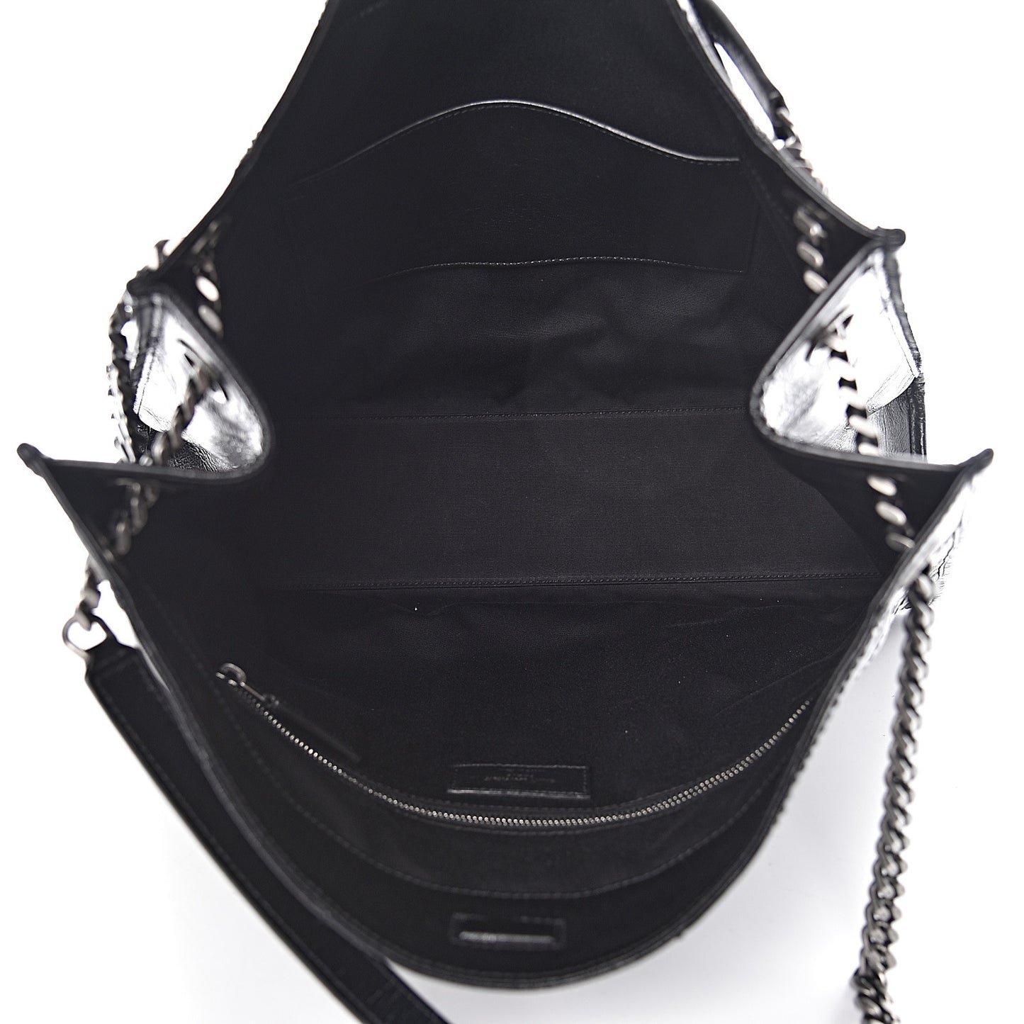 Crinkled Calfskin Matelasse Monogram Niki Shoulder Bag Black