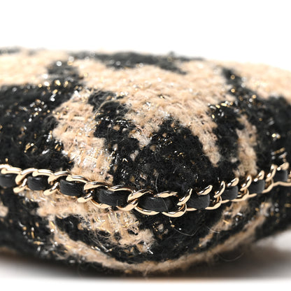 Chanel Tweed Chain Around Phone Holder Beige Black 9 of 10