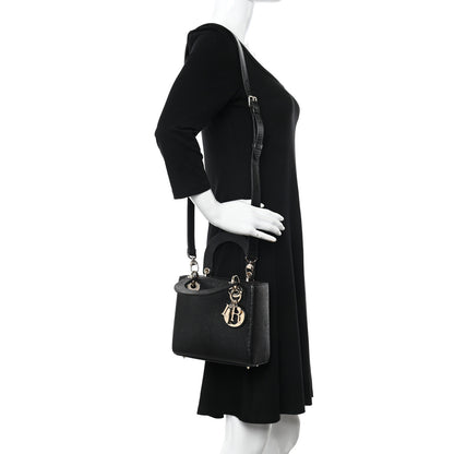 Christian Dior Lizard Small Lady Dior Black 2 of 14