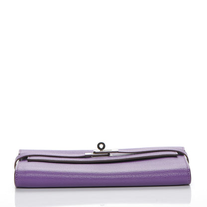 Hermes Chevre Mysore Kelly Longue Wallet Parme 6 of 22