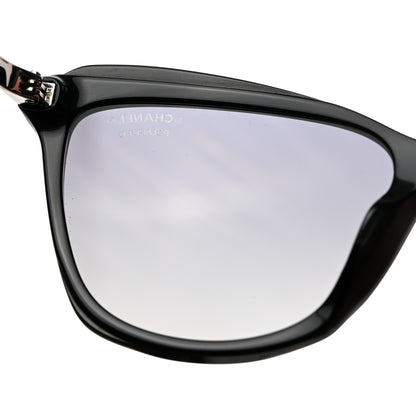 Chanel Oval Sunglasses 5384-A Black 9 of 12