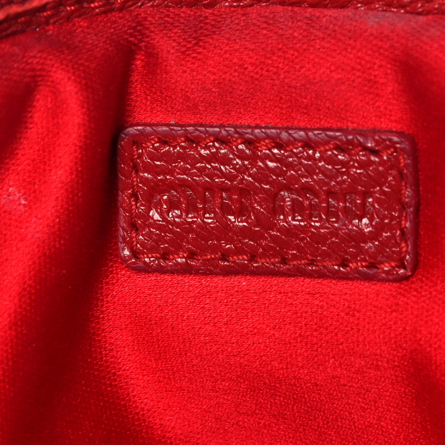 Miu Miu Goatskin Madra Double Zip Wristlet Rosso 5 of 8