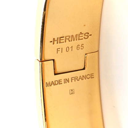 Hermes Narrow Enamel Clic Clac H Bracelet Bleu Azure 4 of 4