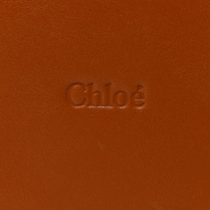 Chloe Raffia Smooth Calfskin Medium Sense Basket Caramel 6 of 14