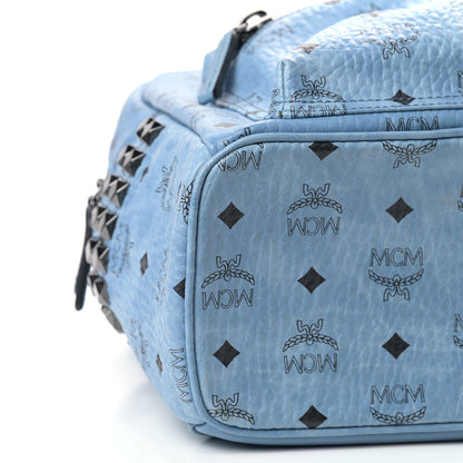 MCM Visetos Small Side Stud Stark Backpack Munich Blue 7 of 8